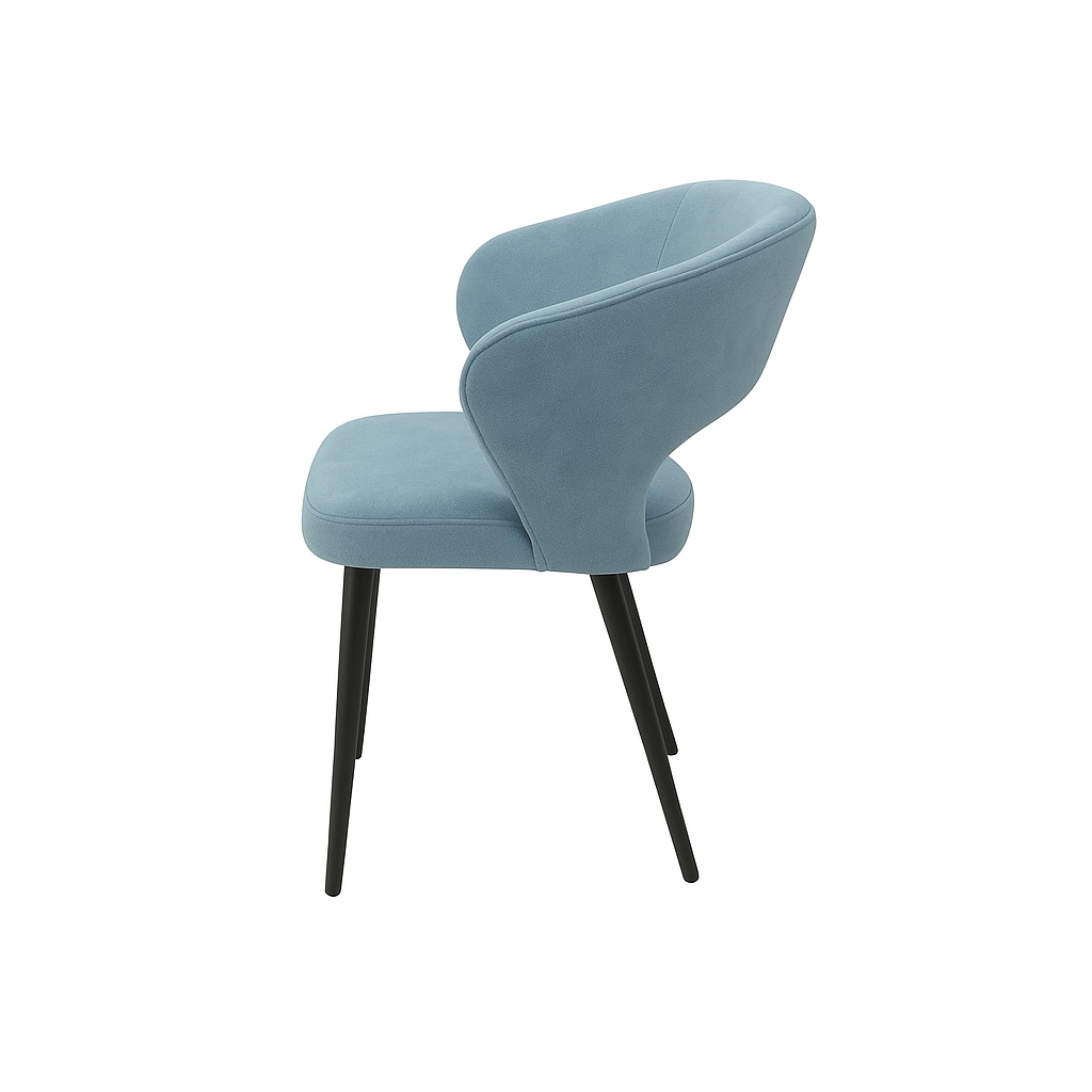 Scaun catifea ALBASTRA | model CASIUS