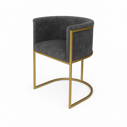 Scaun catifea GRI | model ENRI