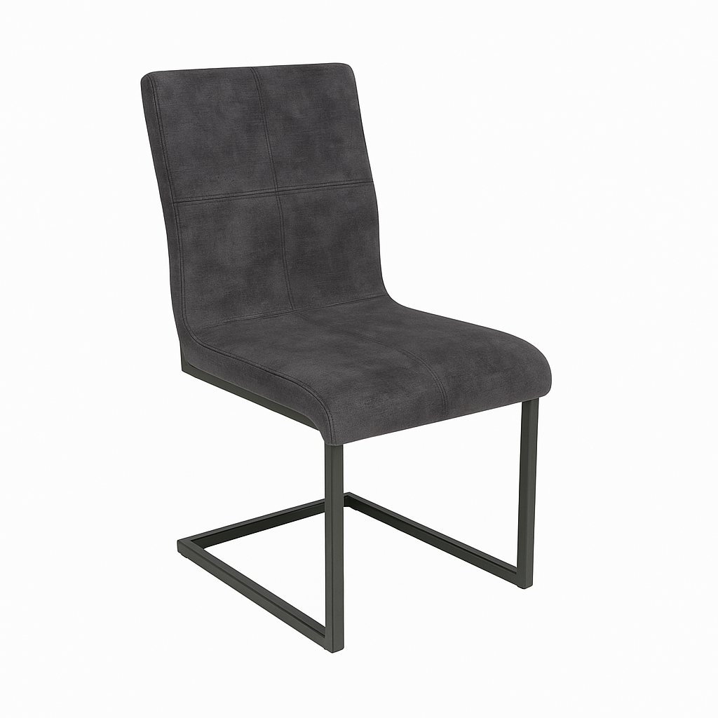 Scaun catifea GRI | model INDU QUADRANT A