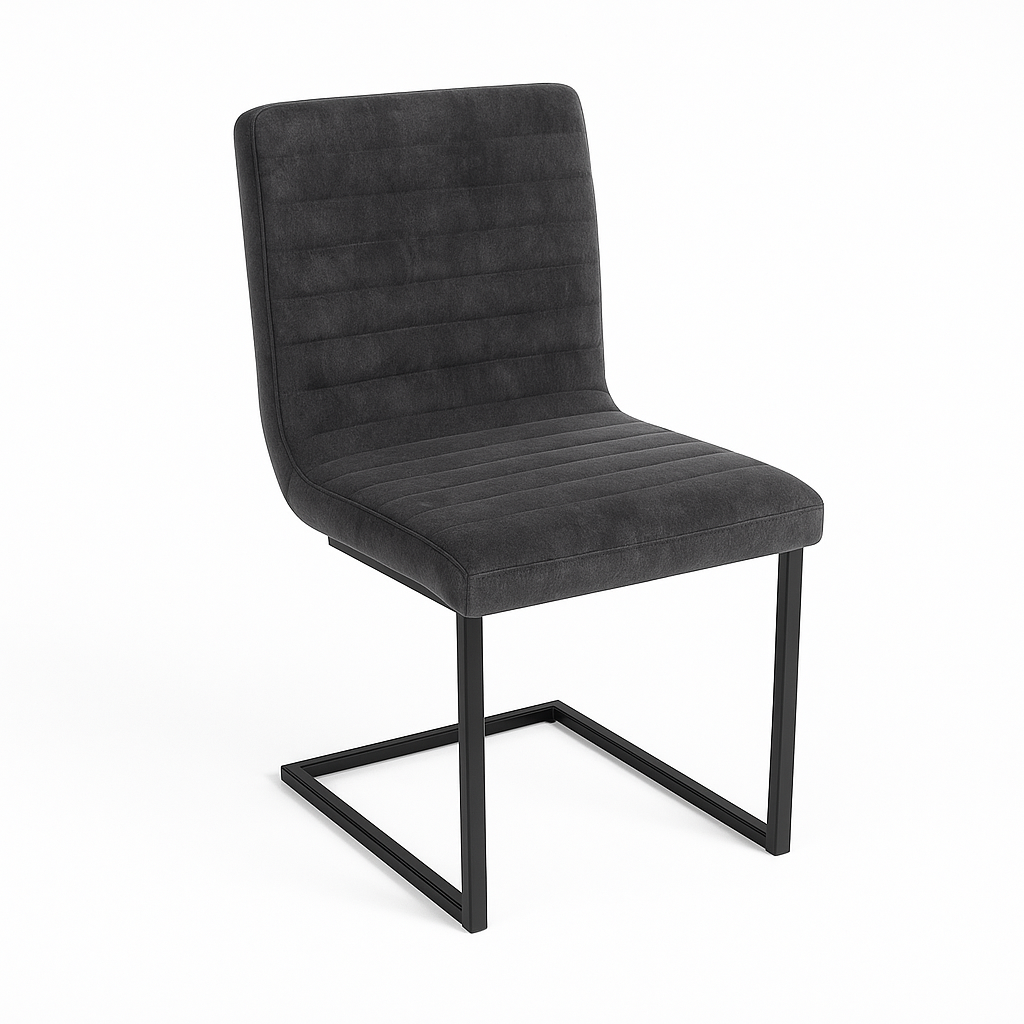 Scaun catifea GRI | model INDU WAVE SA