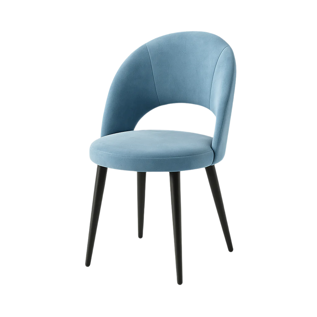 Scaun catifea GALBENA | model RON