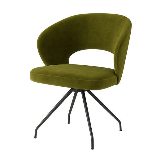 Scaun catifea VERDE | model ROSE