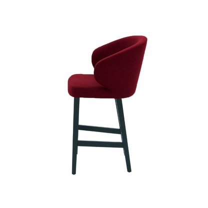 Scaun de bar catifea GALBENA | model CAPRICE