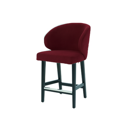 Scaun de bar catifea ALBASTRA | model CAPRICE