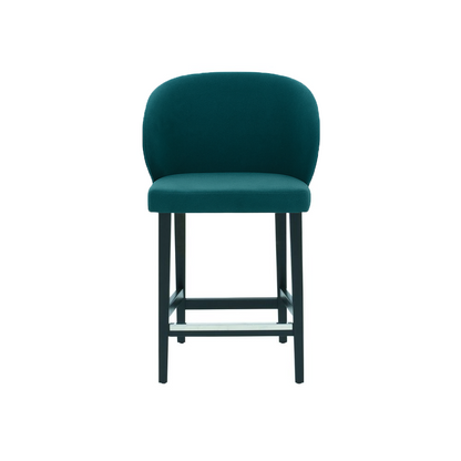 Scaun de bar catifea ROZ | model CAPRICE