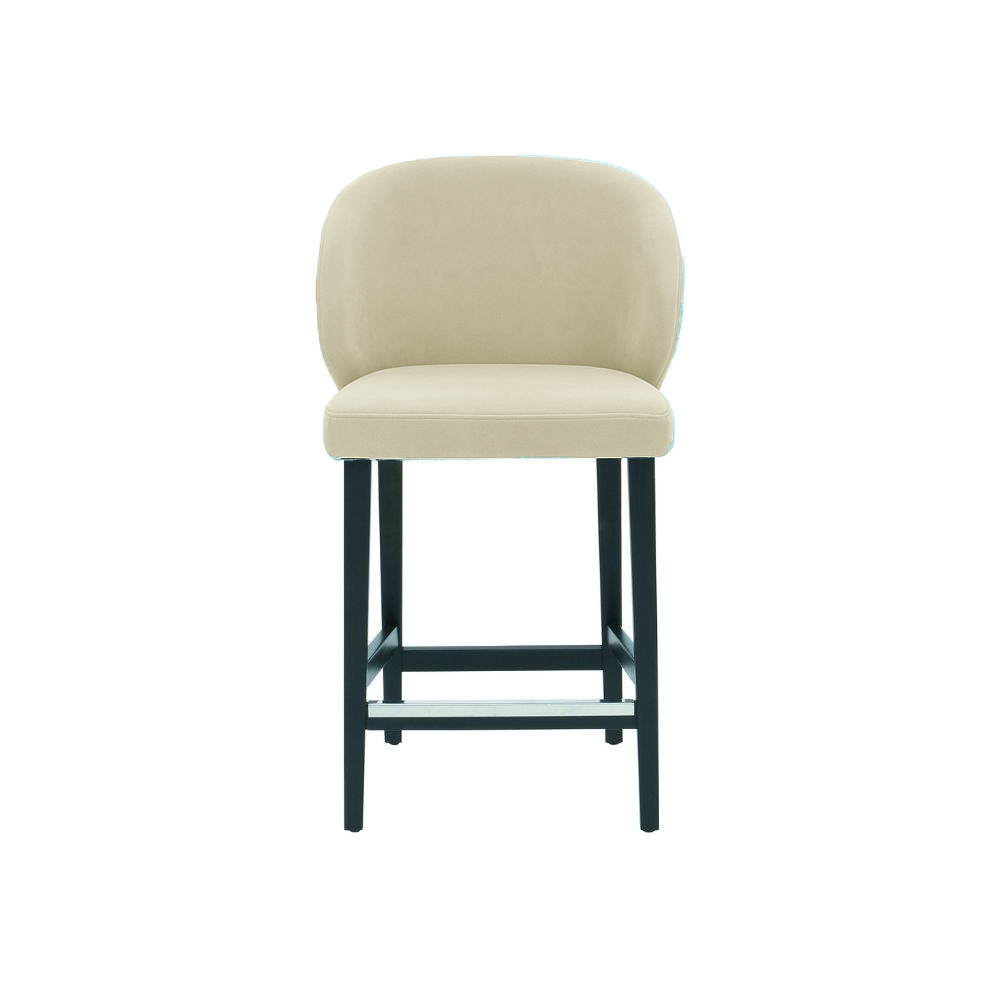 Scaun de bar catifea VERDE | model CAPRICE