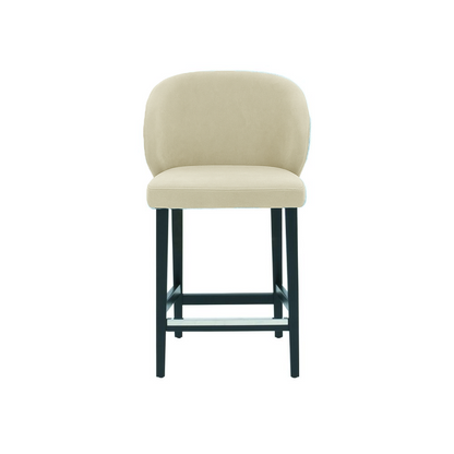 Scaun de bar catifea VERDE | model CAPRICE