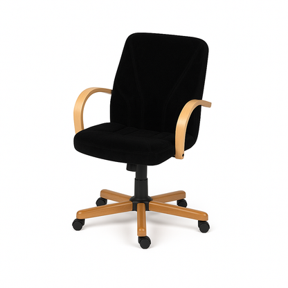 Scaun ergonomic catifea NEAGRA | model BETA