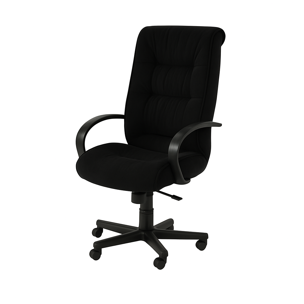 Scaun birou ergonomic catifea NEAGRA | model BIG STAR P