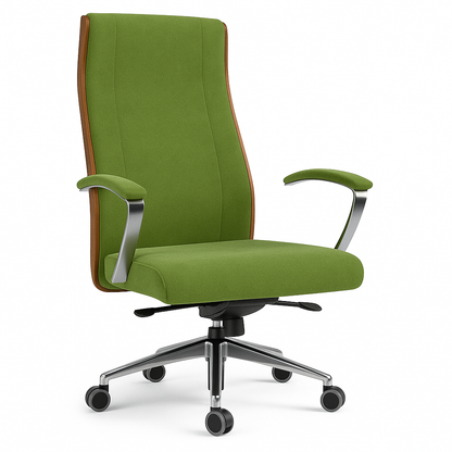 Scaun birou catifea VERDE | model BOSS P