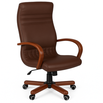 Scaun birou piele BEJ | model GOLD P