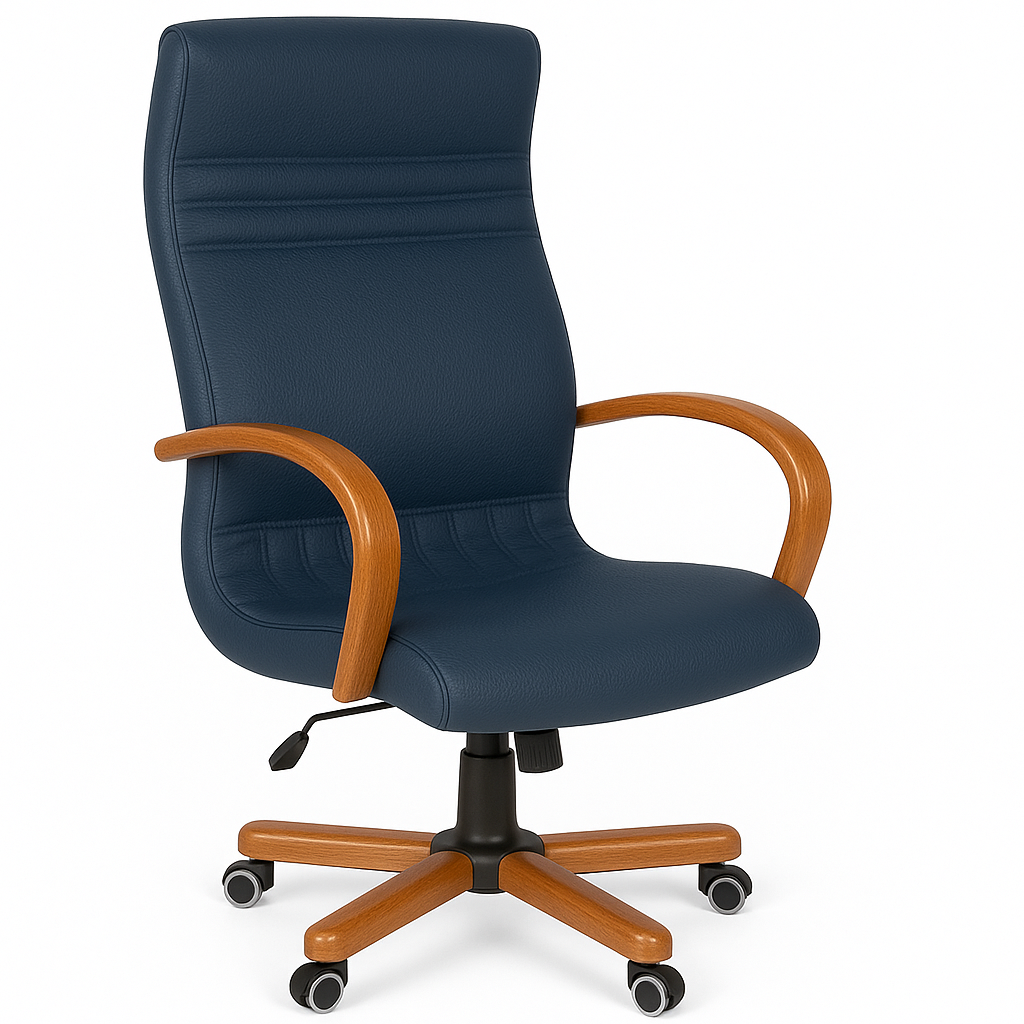 Scaun birou piele BEJ | model GOLD P