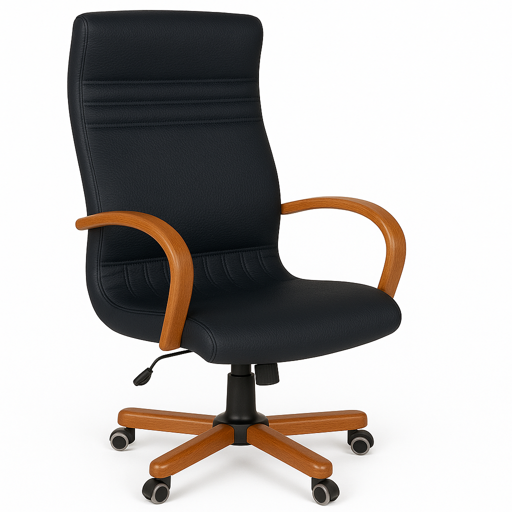 Scaun birou piele VERDE | model GOLD P