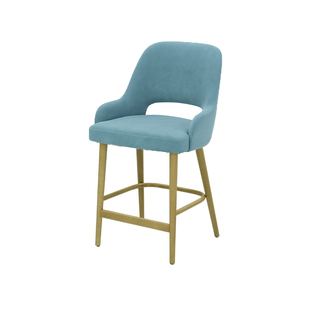 Scaun insula catifea BEJ | model HUGO