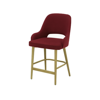 Scaun insula catifea GALBENA | model HUGO