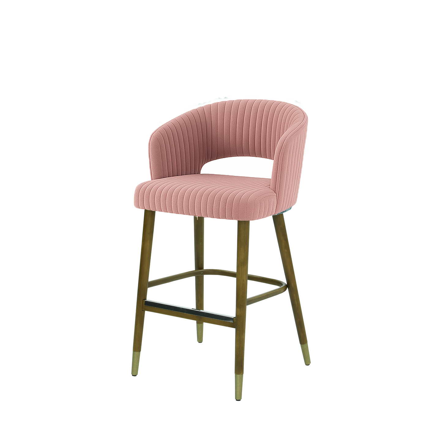 Scaun insula catifea ROZ | model THOMAS