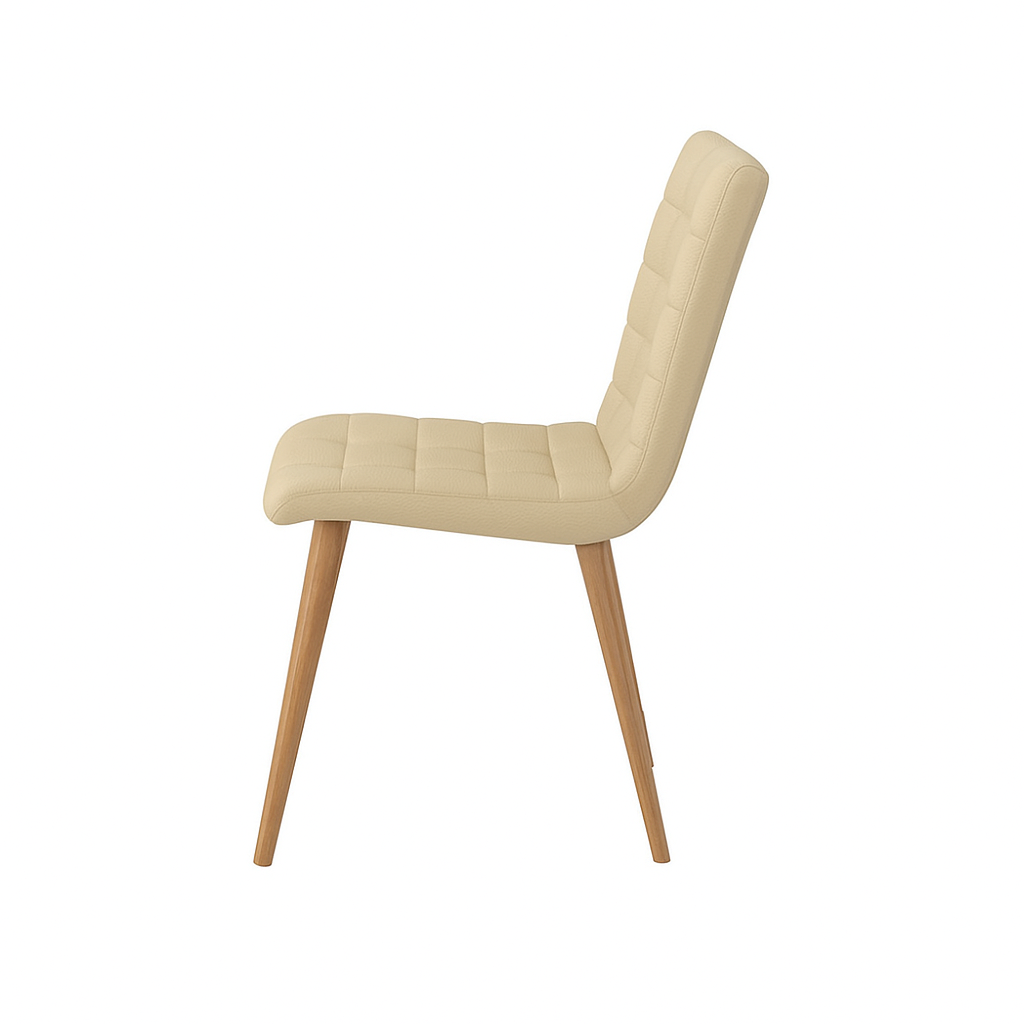 Scaun piele BEJ | model RIGA