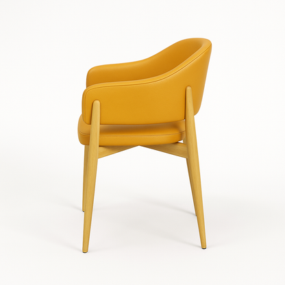 Scaun piele GALBENA | model ALMA