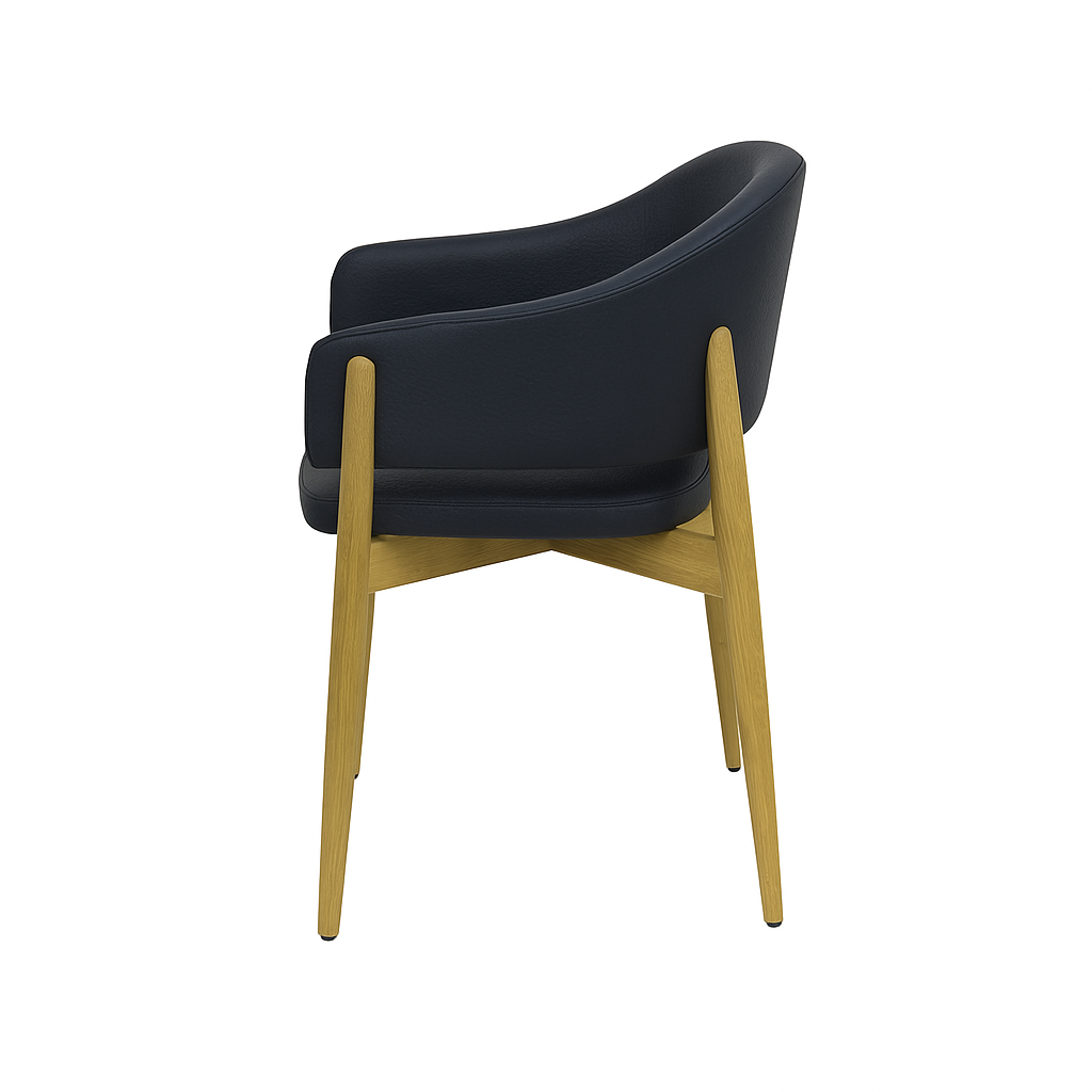 Scaun piele ALBASTRA | model ALMA