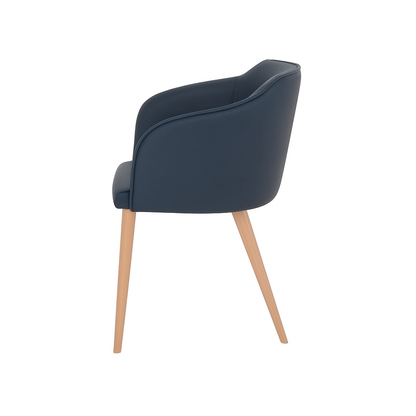 Scaun piele ALBASTRA | model CROCO