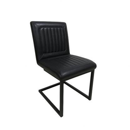 Scaun piele NEAGRA | model INDU BROOKLYN NA