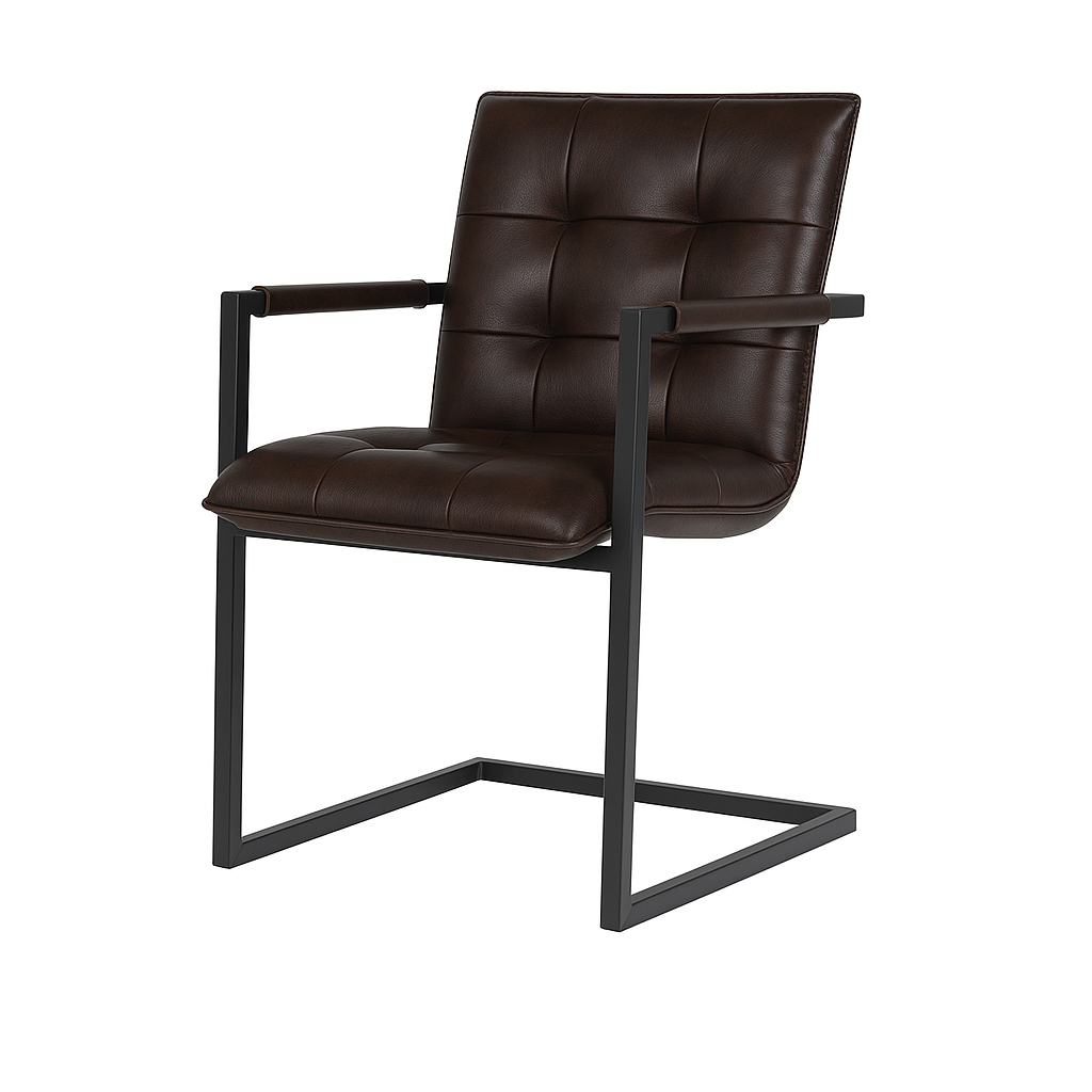 Scaun piele GALBENA | model MOCANU