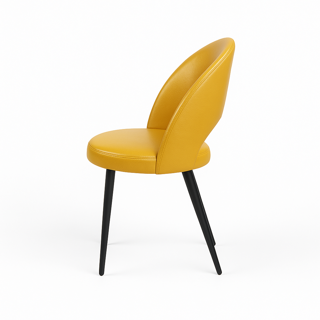 Scaun piele GALBENA | model RON