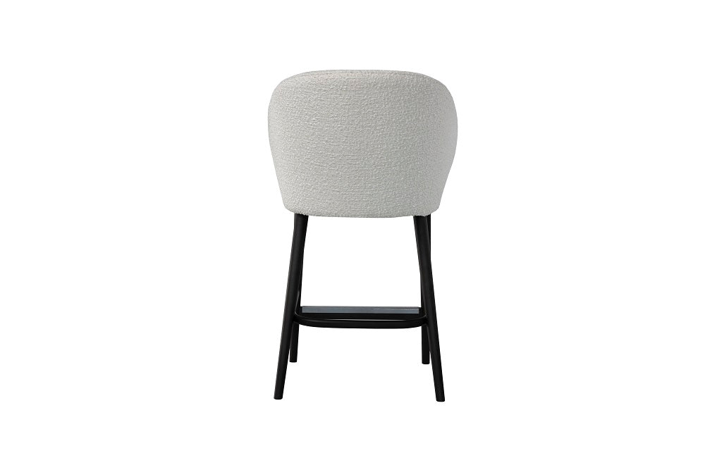 Bar stool upholstered in fabric or leather ✔ CAPRICE model